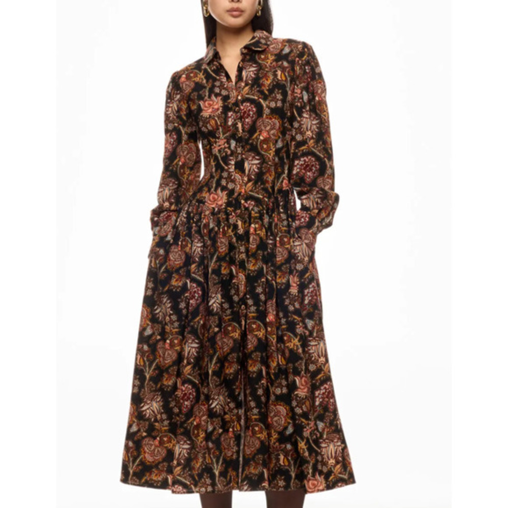 Floral Black Dress